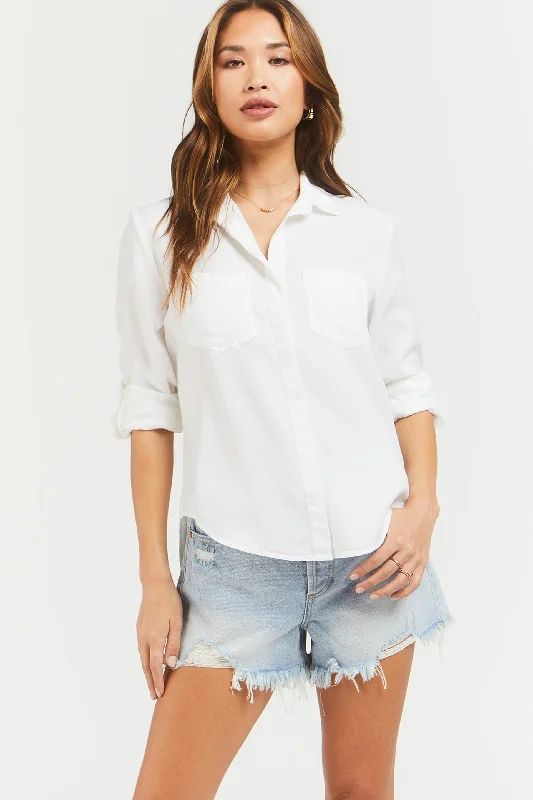 Riley Optic White Button-Up Shirt