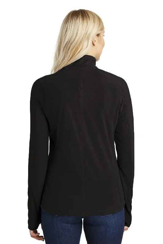 Port Authority Womens Pill Resistant Microfleece 1/4 Zip Sweatshirt - Black